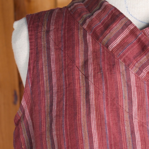 bryn Walker 100% Linen Wrap Style Sleeveless Blouse Made In The USA Size S - Picture 7 of 17